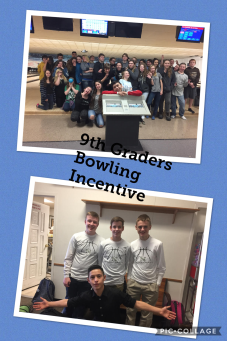 41 9th Grade Students earned the PBIS Bowling Incentive by missing less than 2 days of school and having 2 or less tardies.