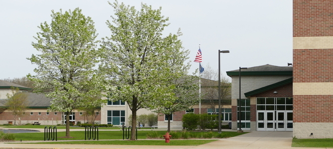 Middle school from side